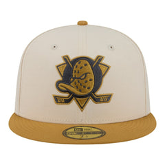 Anaheim Ducks - New Era Colorpack Two-Tone 59FIFTY Fitted Hat Cream/Tan