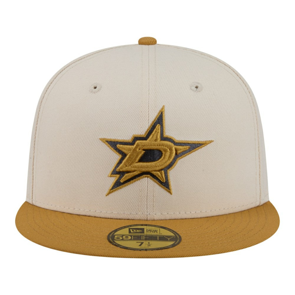 Dallas Stars - New Era Colorpack Two-Tone 59FIFTY Fitted Hat Cream/Tan