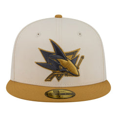 San Jose Sharks - New Era Colorpack Two-Tone 59FIFTY Fitted Hat Cream/Tan