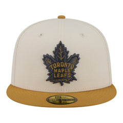 Toronto Maple Leafs - New Era Colorpack Two-Tone 59FIFTY Fitted Hat Cream/Tan