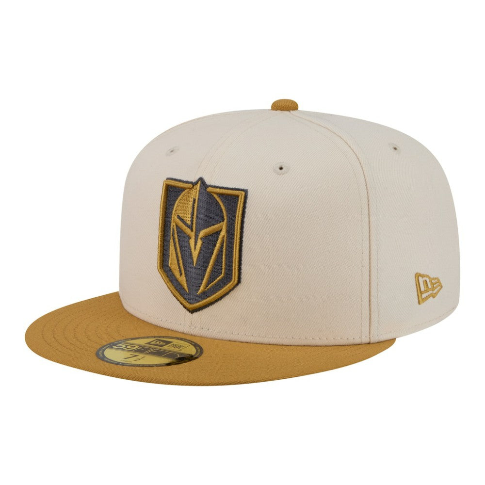 Vegas Golden Knights New Era Colorpack Two-Tone 59FIFTY Fitted Hat Cream/Tan