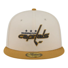 Washington Capitals New Era Colorpack Two-Tone 59FIFTY Fitted Hat Cream/Tan