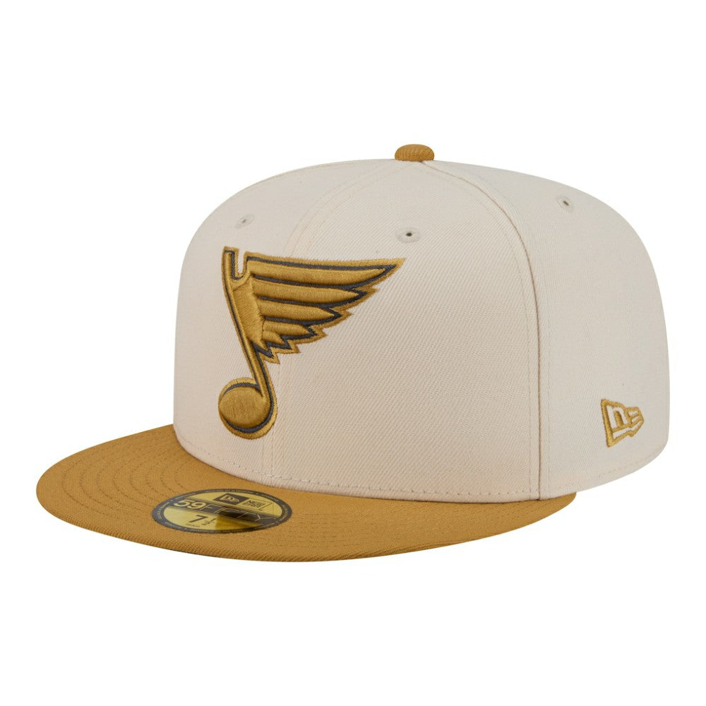 St. Louis Blues - New Era Colorpack Two-Tone 59FIFTY Fitted Hat Cream/Tan