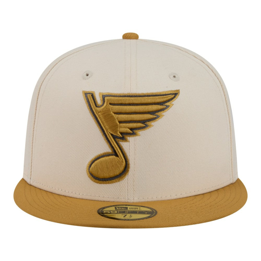 St. Louis Blues - New Era Colorpack Two-Tone 59FIFTY Fitted Hat Cream/Tan