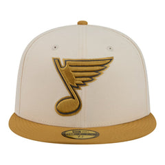 St. Louis Blues - New Era Colorpack Two-Tone 59FIFTY Fitted Hat Cream/Tan