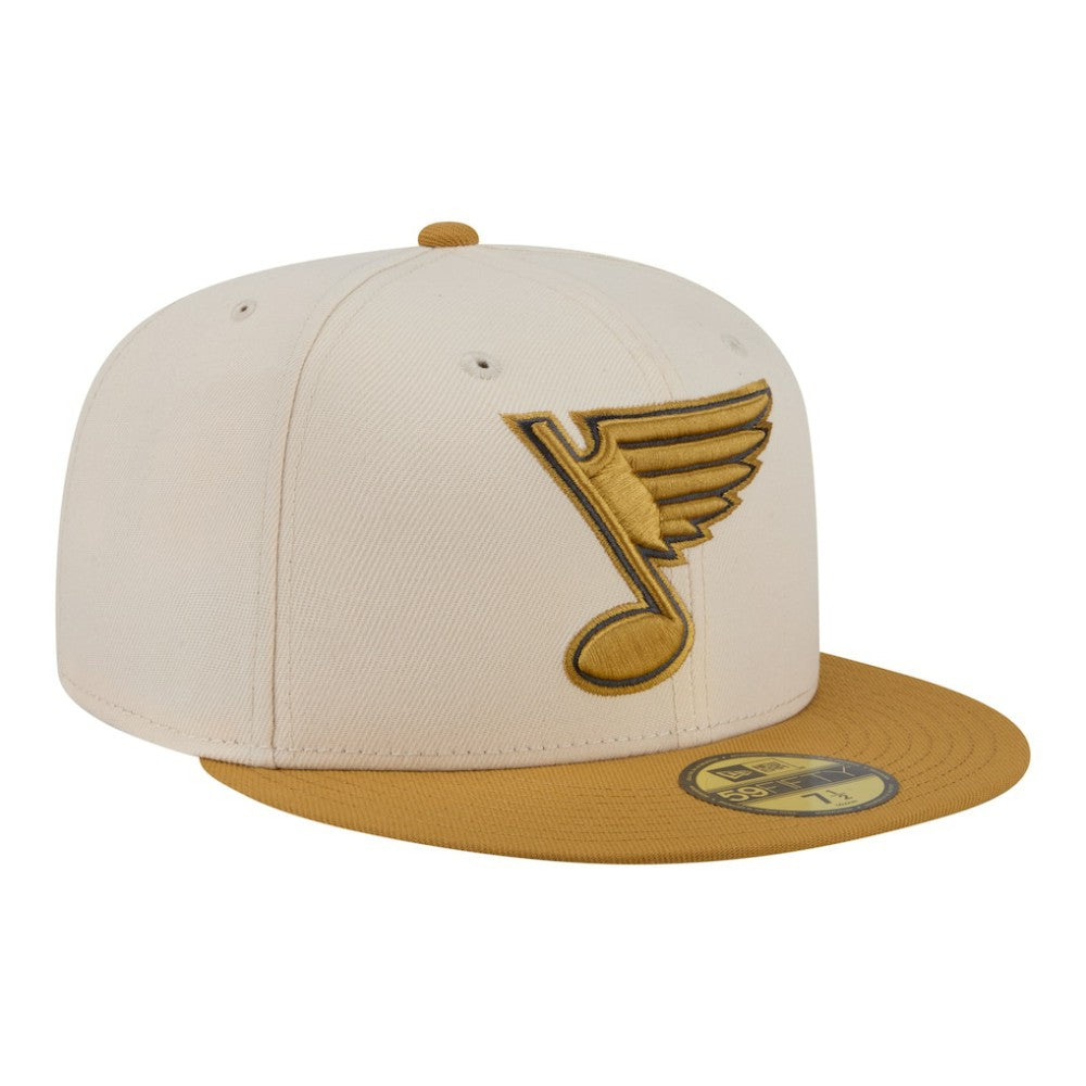 St. Louis Blues - New Era Colorpack Two-Tone 59FIFTY Fitted Hat Cream/Tan
