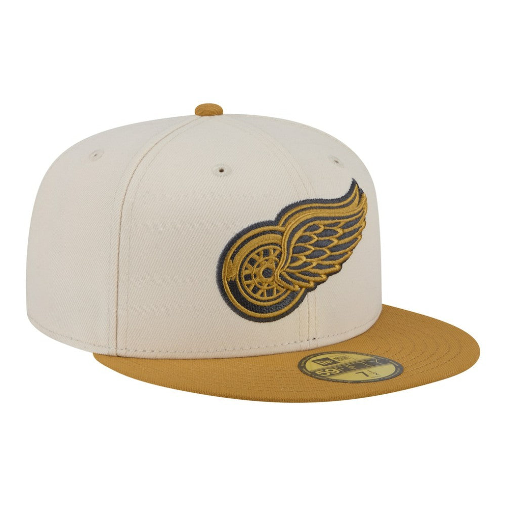 Detroit Red Wings - New Era Colorpack Two-Tone 59FIFTY Fitted Hat Cream/Tan