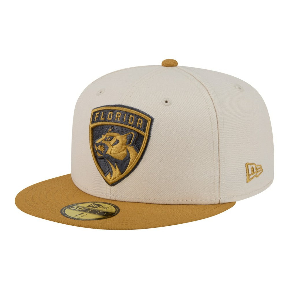 Florida Panthers - New Era Colorpack Two-Tone 59FIFTY Fitted Hat Cream/Tan