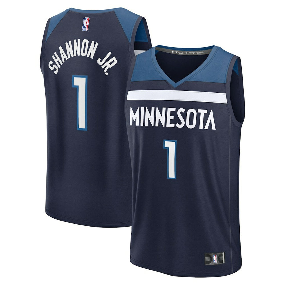 Fanatics - Terrence Shannon Jr. Minnesota Timberwolves Fast Break Replica Jersey - Navy - Icon Edition