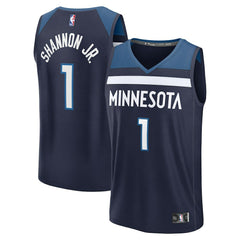 Fanatics - Terrence Shannon Jr. Minnesota Timberwolves Fast Break Replica Jersey - Navy - Icon Edition
