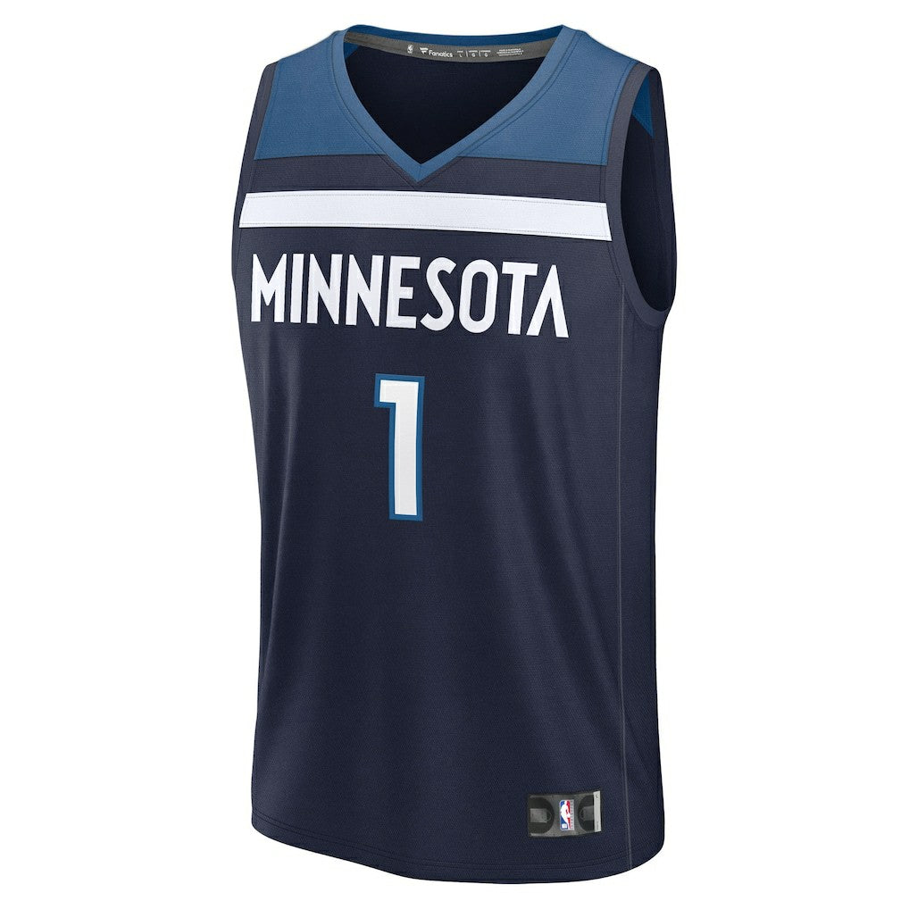 Fanatics - Terrence Shannon Jr. Minnesota Timberwolves Fast Break Replica Jersey - Navy - Icon Edition