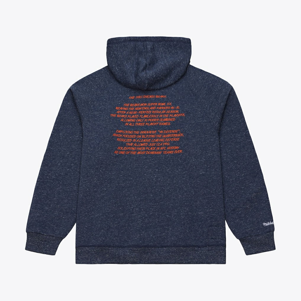 Chicago Bears 1985 Super Bowl Champions Winning Streak Hoodie Navy - Mitchell & Ness
