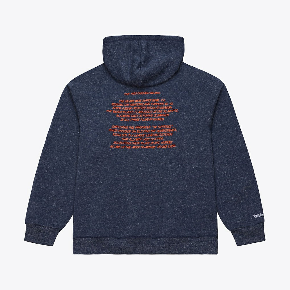 Chicago Bears 1985 Super Bowl Champions Winning Streak Hoodie Navy - Mitchell & Ness