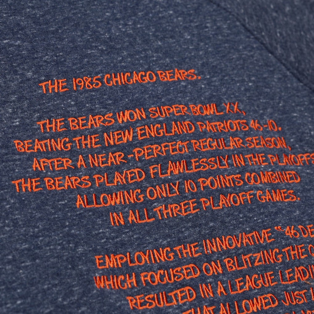 Chicago Bears 1985 Super Bowl Champions Winning Streak Hoodie Navy - Mitchell & Ness