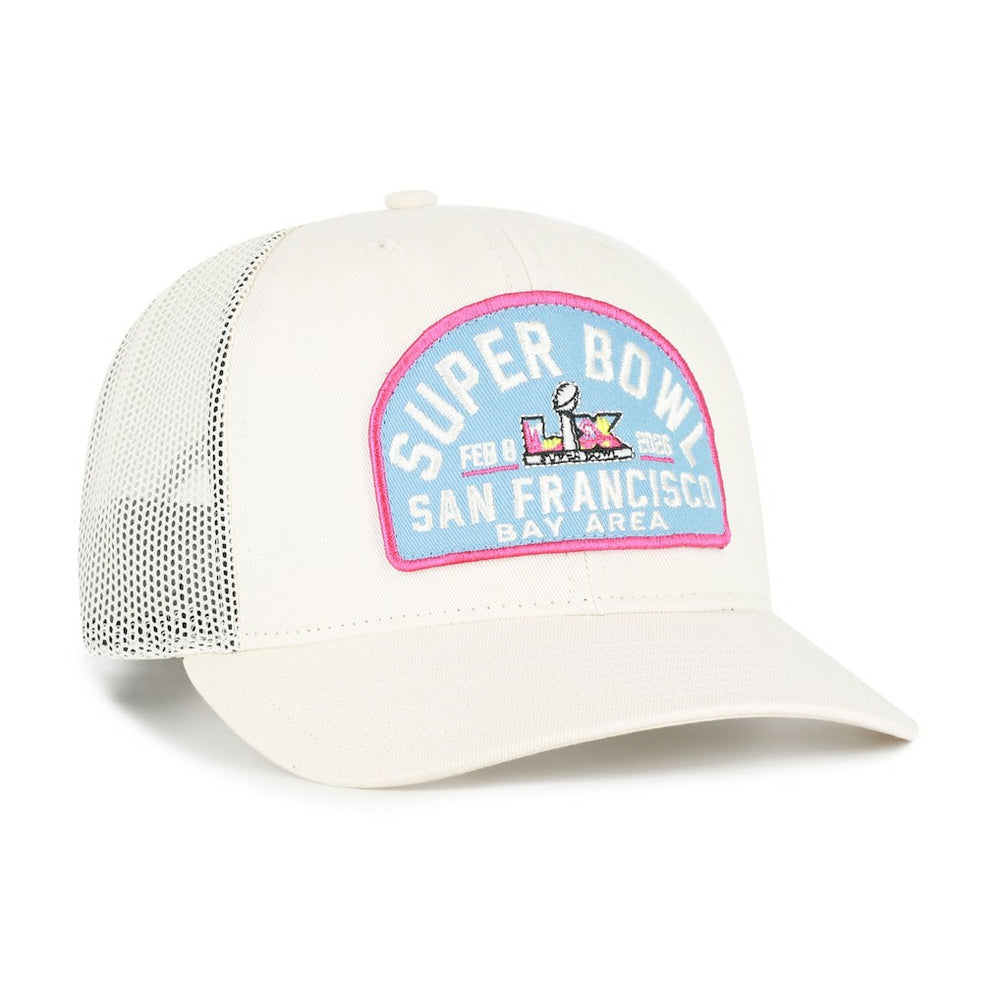 Super Bowl LX '47 Leland Adjustable Trucker Hat Natural - 47 brand