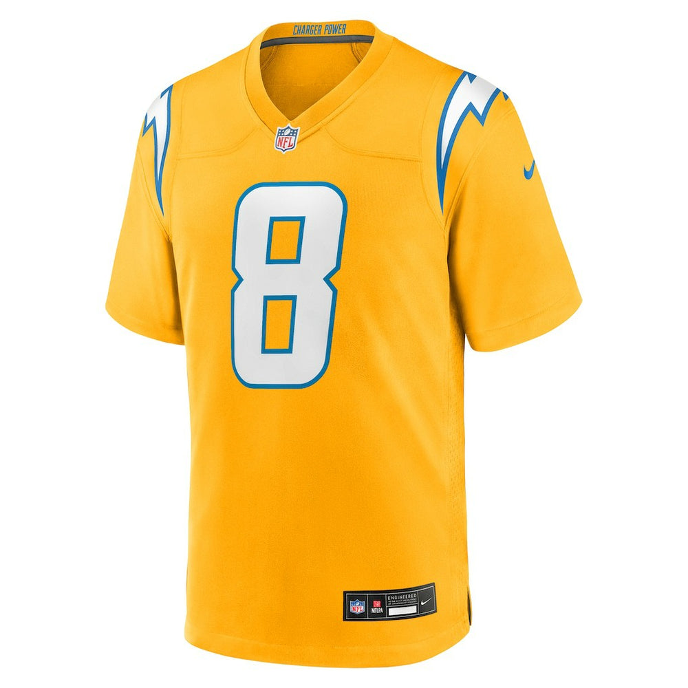 Omarion Hampton Los Angeles Chargers Alternate Charger Power Game Player Jersey Gold - Nike