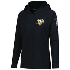 Sidney Crosby Pittsburgh Penguins Levelwear Women's Impression Name & Number Raglan Hoodie Black