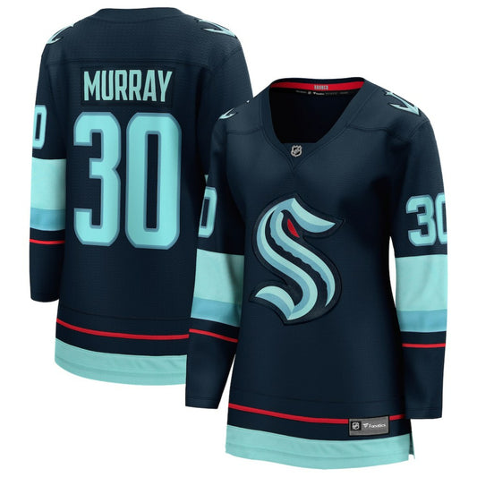 Matt Murray Seattle Kraken Fanatics Women's Home Breakaway Jersey - Deep Sea Blue | NHL Jerseys