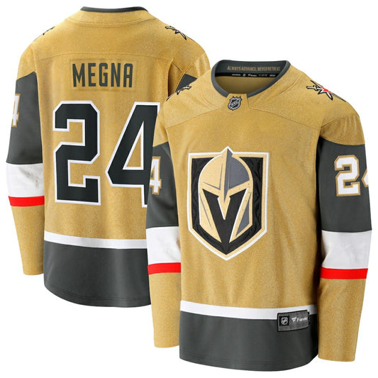 Jaycob Megna Vegas Golden Knights Fanatics Home Breakaway Jersey - Gold | NHL Jerseys