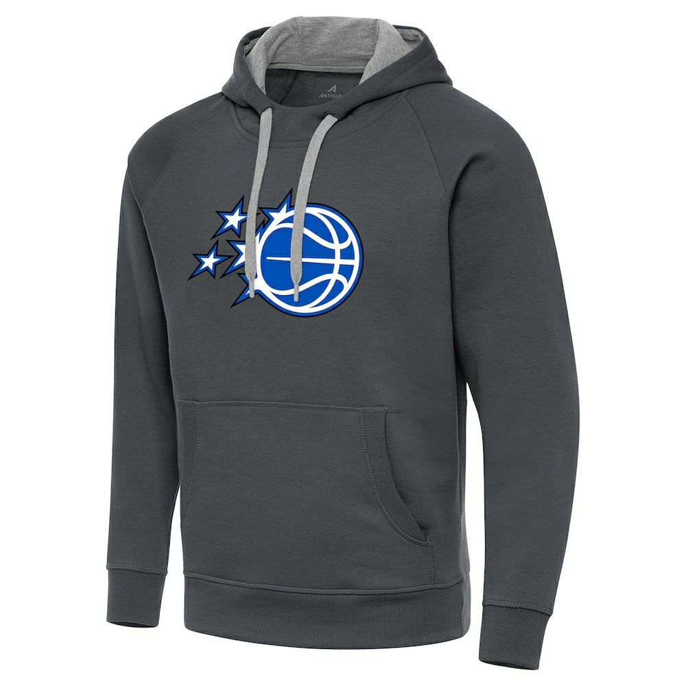 NBA - Orlando Magic Antigua New Logo Victory Pullover Hoodie - Charcoal