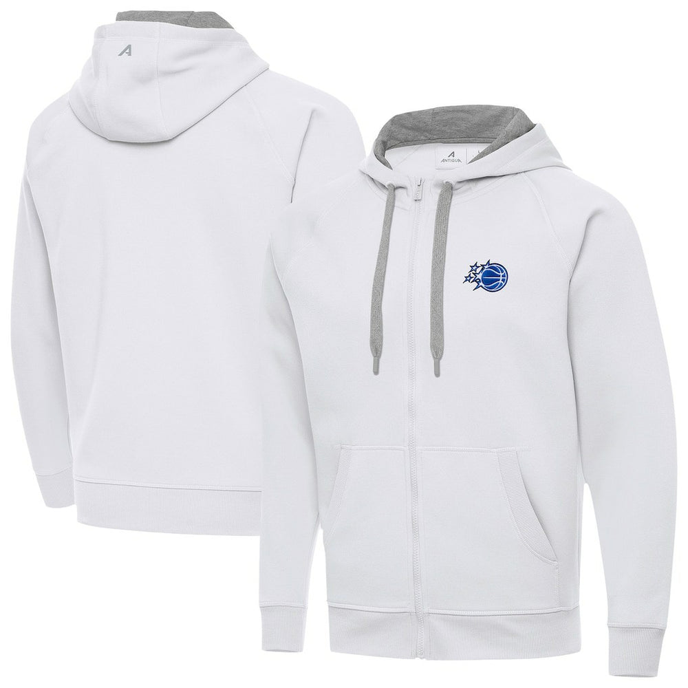 NBA - Orlando Magic Antigua New Logo Victory Full-Zip Hooded Sweatshirt - White