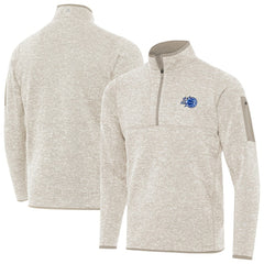 NBA - Orlando Magic Antigua New Logo Fortune Quarter-Zip Pullover Jacket - Oatmeal