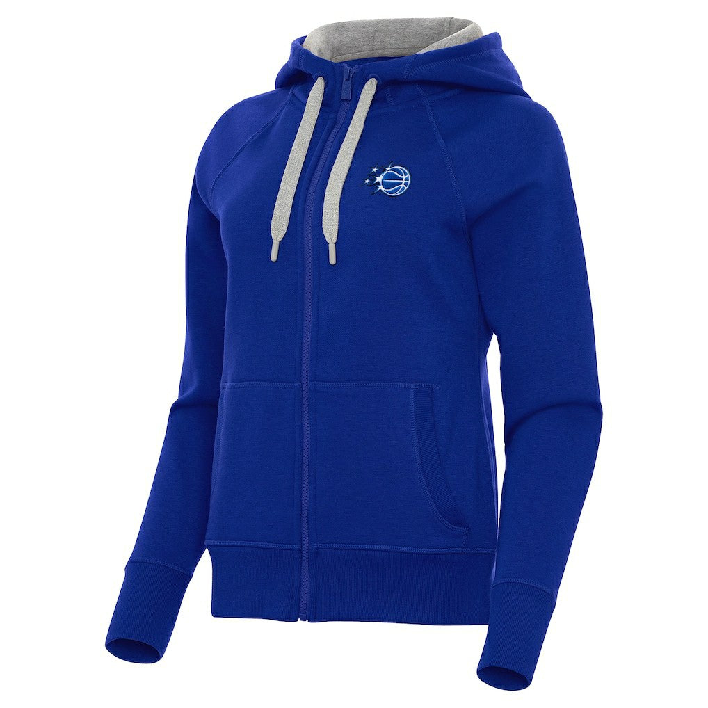 NBA - Orlando Magic Antigua Women's New Logo Victory Full-Zip Hooded Sweatshirt - Royal