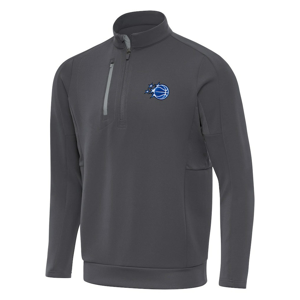 New Era - Orlando Magic Antigua New Logo Generation Quarter-Zip Pullover Top - Pewter