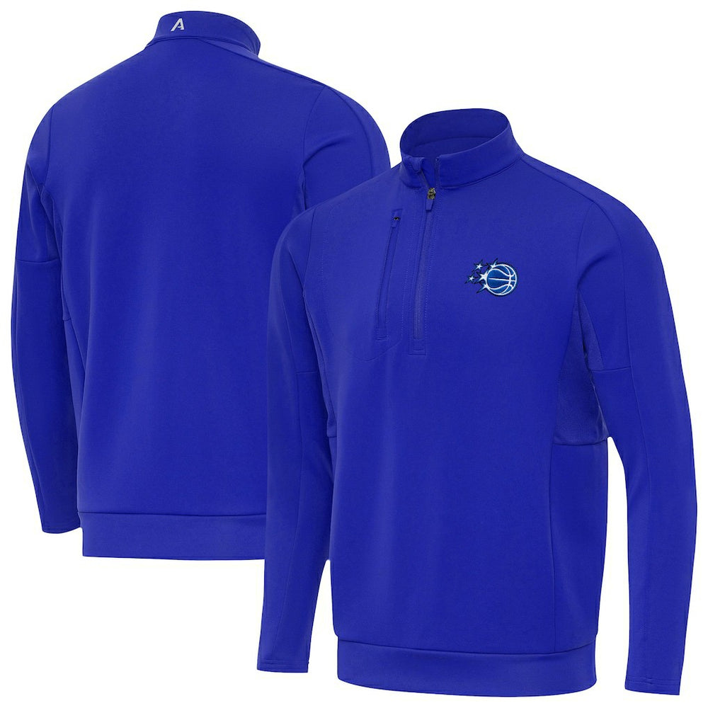 New Era - Orlando Magic Antigua New Logo Generation Quarter-Zip Pullover Top - Royal