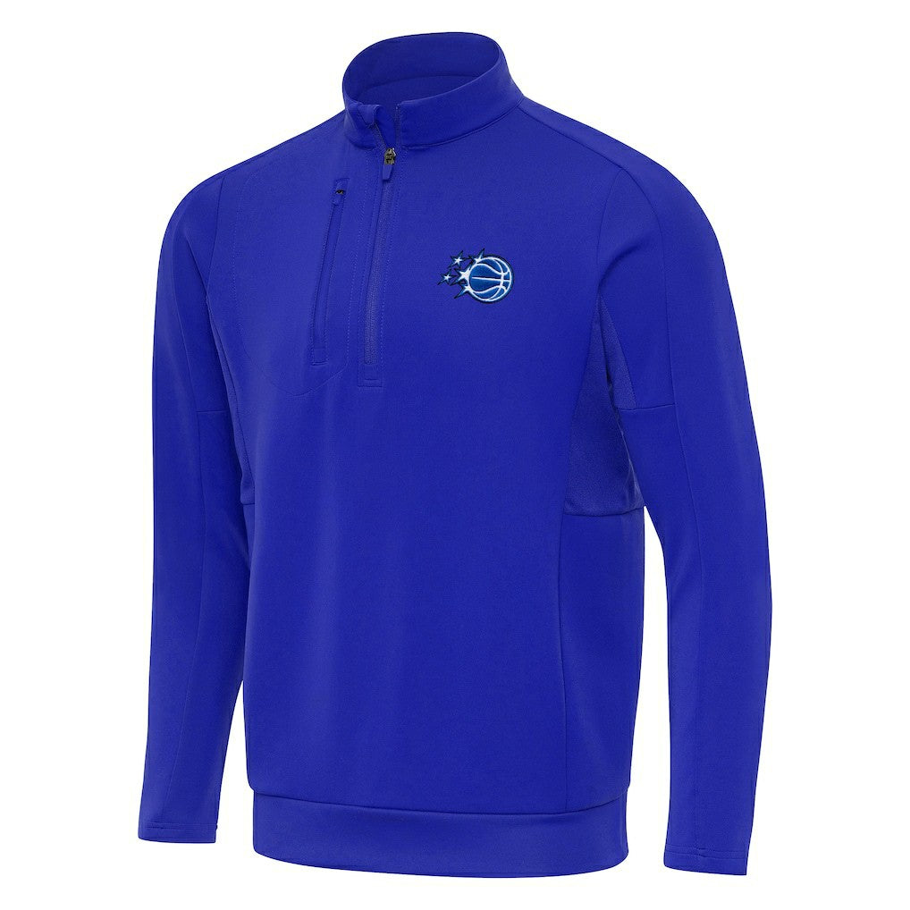 New Era - Orlando Magic Antigua New Logo Generation Quarter-Zip Pullover Top - Royal