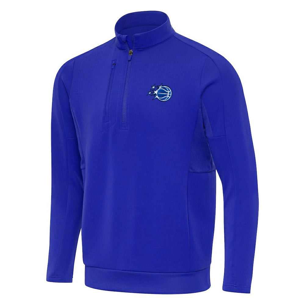 New Era - Orlando Magic Antigua New Logo Generation Quarter-Zip Pullover Top - Royal