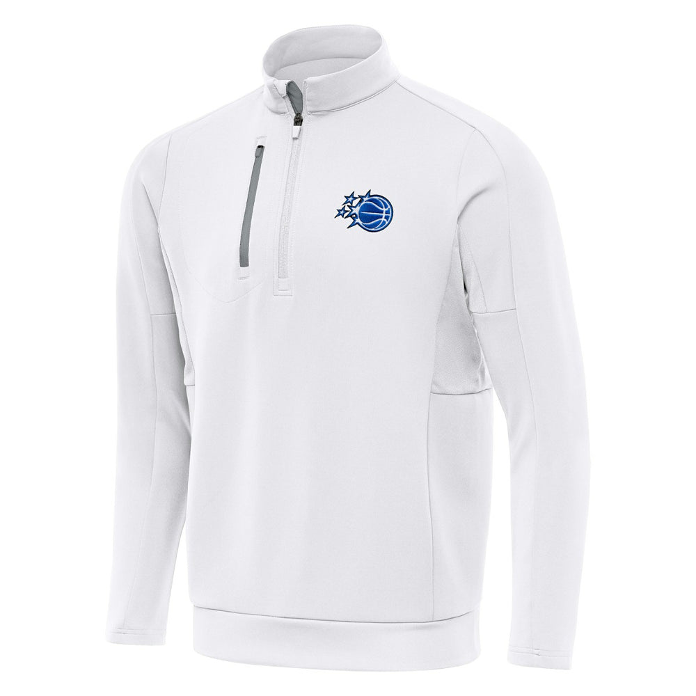 New Era - Orlando Magic Antigua New Logo Generation Quarter-Zip Pullover Top - White