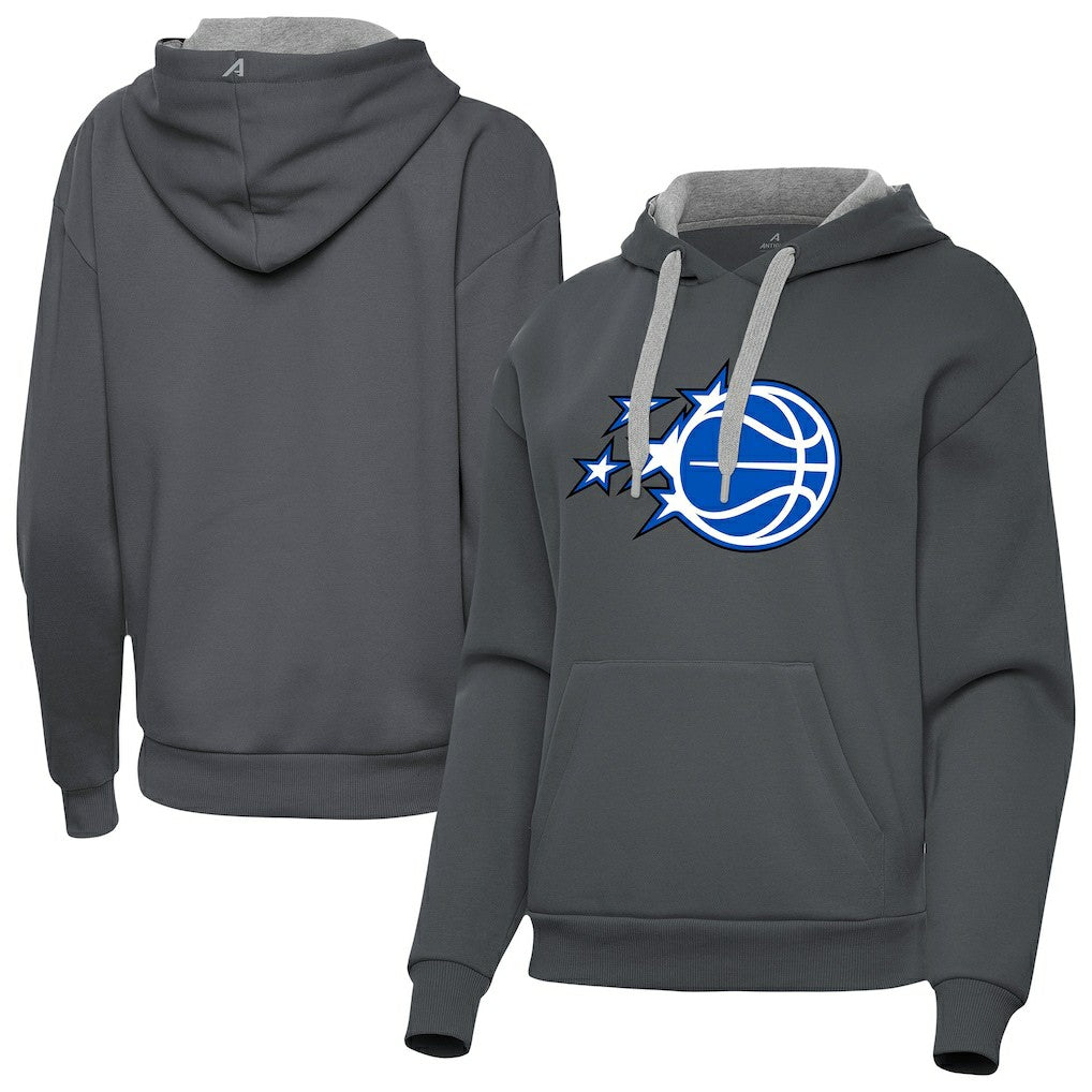 NBA - Orlando Magic Antigua Women's New Logo Victory Pullover Hoodie - Charcoal