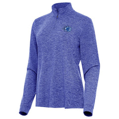 NBA - Orlando Magic Antigua Women's New Logo Mentor Long Sleeve Quarter-Zip Mock Polo - Heather Royal