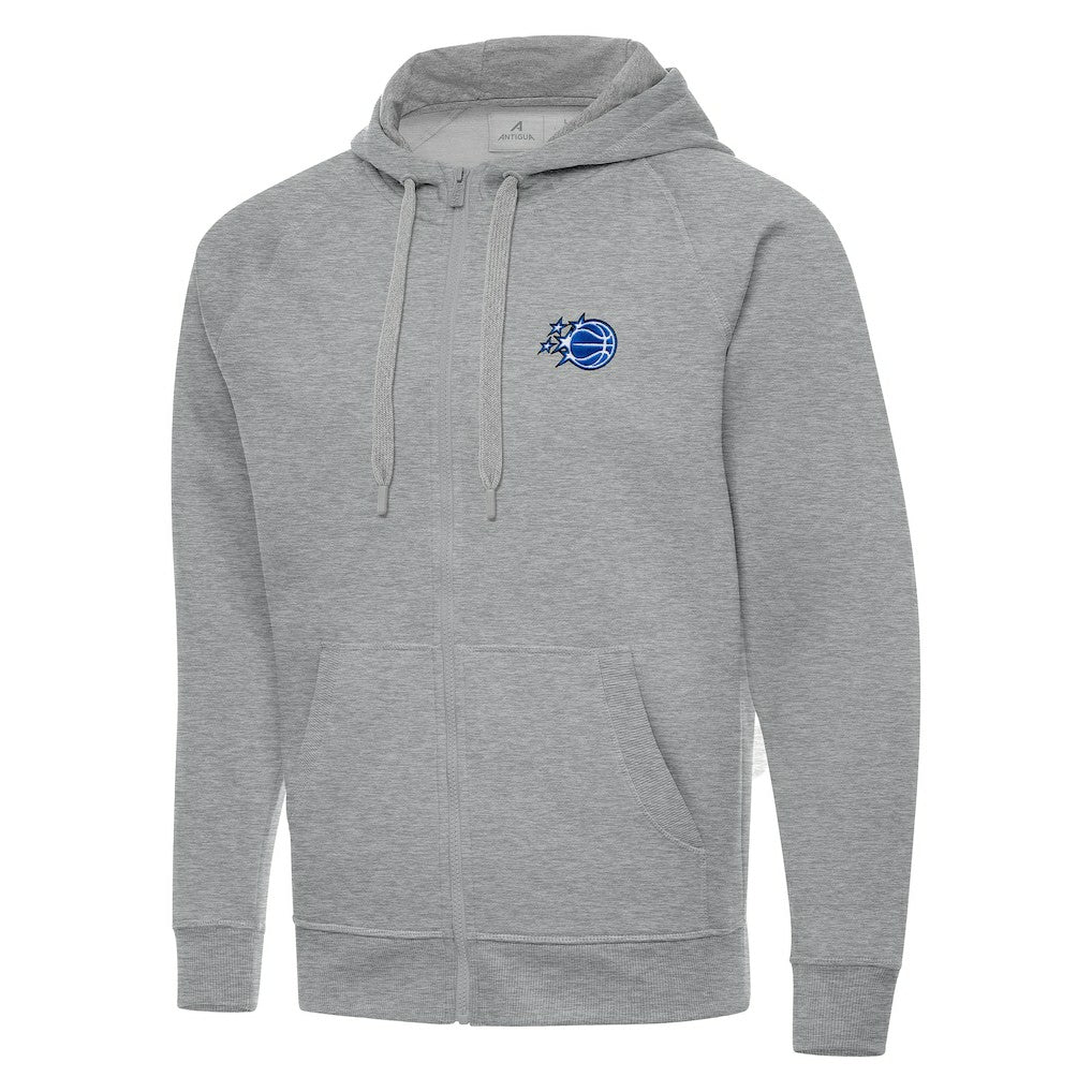 NBA - Orlando Magic Antigua New Logo Tall Victory Full-Zip Hooded Sweatshirt - Heather Gray
