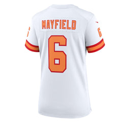Baker Mayfield '76 Tampa Bay Buccaneers Women's 50th Season Game Jersey White - Nike