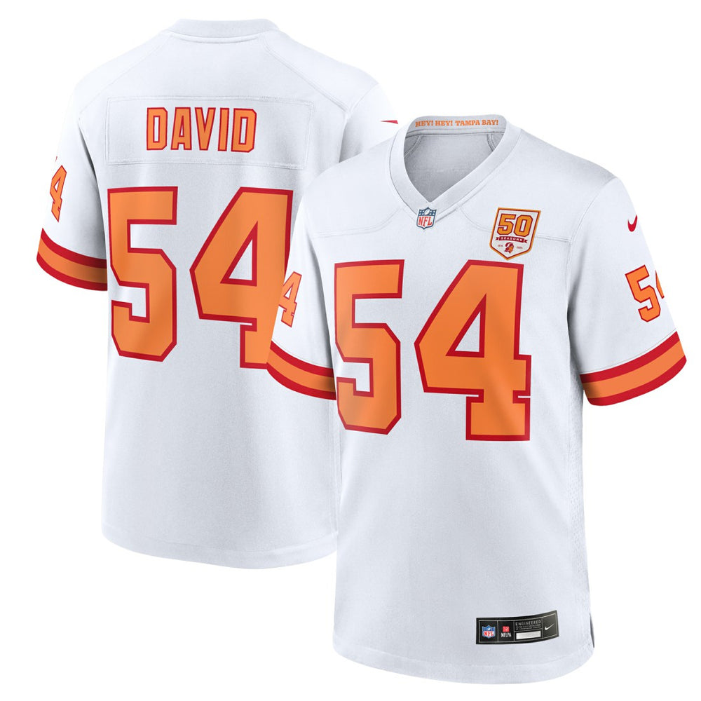 Lavonte David '76 Tampa Bay Buccaneers 50th Season Game Jersey White - Nike