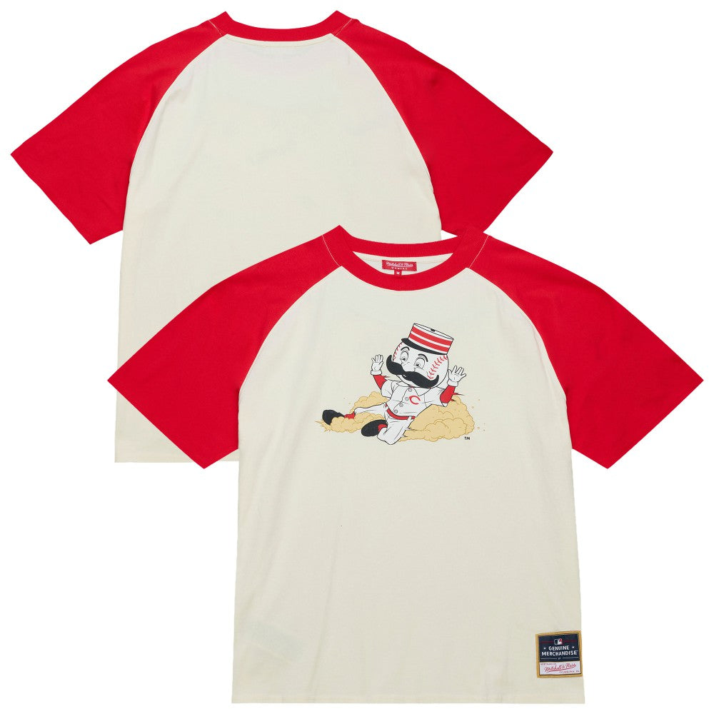 Cincinnati Reds Mitchell & Ness Women's Boyfriend Raglan T-Shirt Clearance
