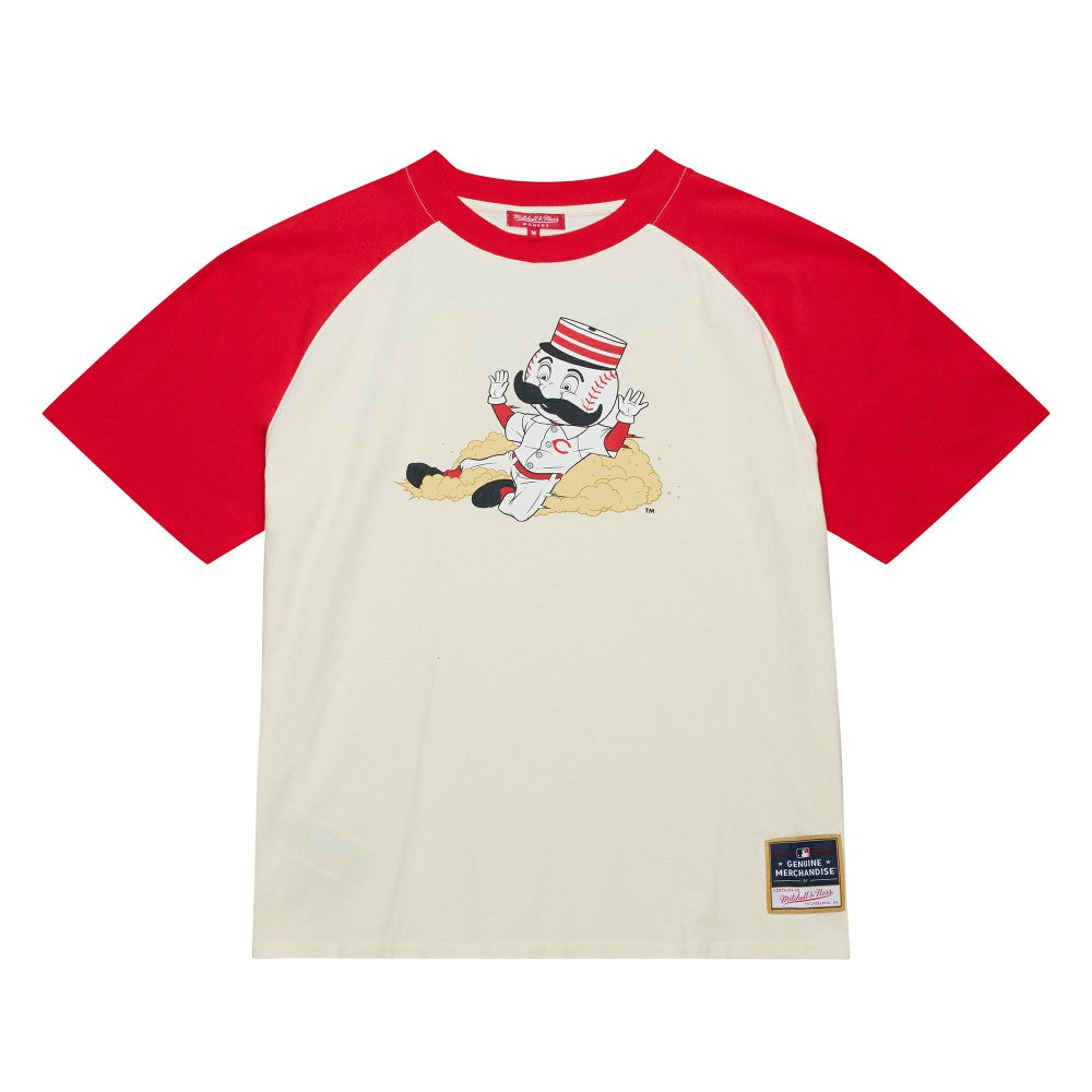 Cincinnati Reds Mitchell & Ness Women's Boyfriend Raglan T-Shirt Clearance