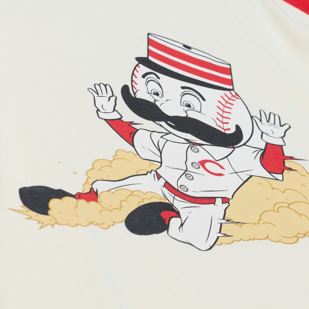 Cincinnati Reds Mitchell & Ness Women's Boyfriend Raglan T-Shirt Clearance
