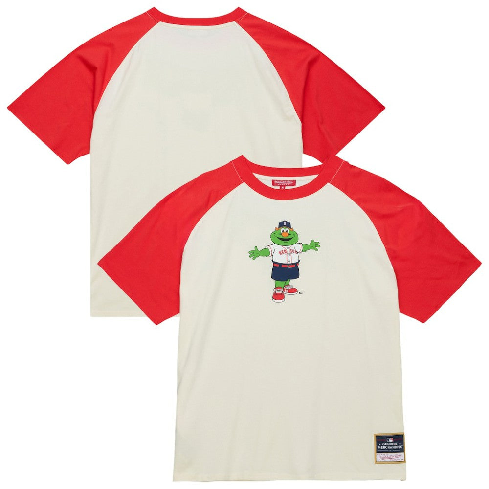 Boston Red Sox Mitchell & Ness Women's Boyfriend Raglan T-Shirt for sale