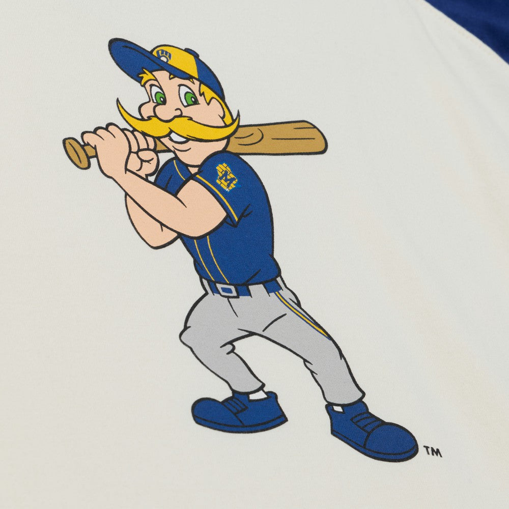 Milwaukee Brewers Mitchell & Ness Women's Boyfriend Raglan T-Shirt for sale
