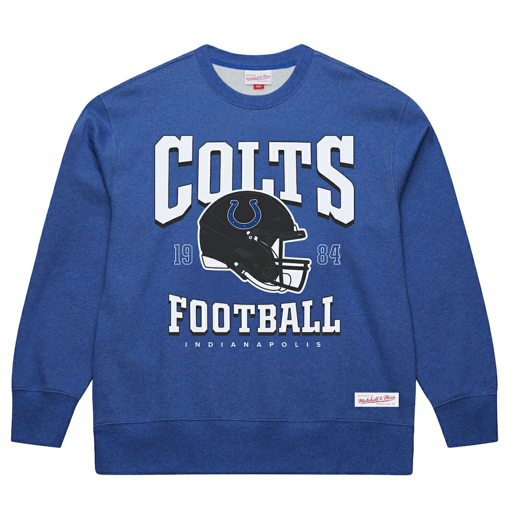 Indianapolis Colts Indiana Nights Helmet Sweatshirt Royal - Mitchell & Ness