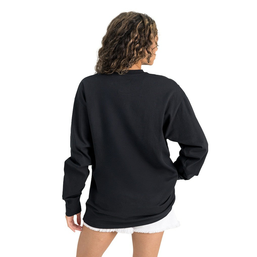 Indianapolis Colts Gameday Couture Women's Oversized Long Sleeve T-Shirt Black - NFL