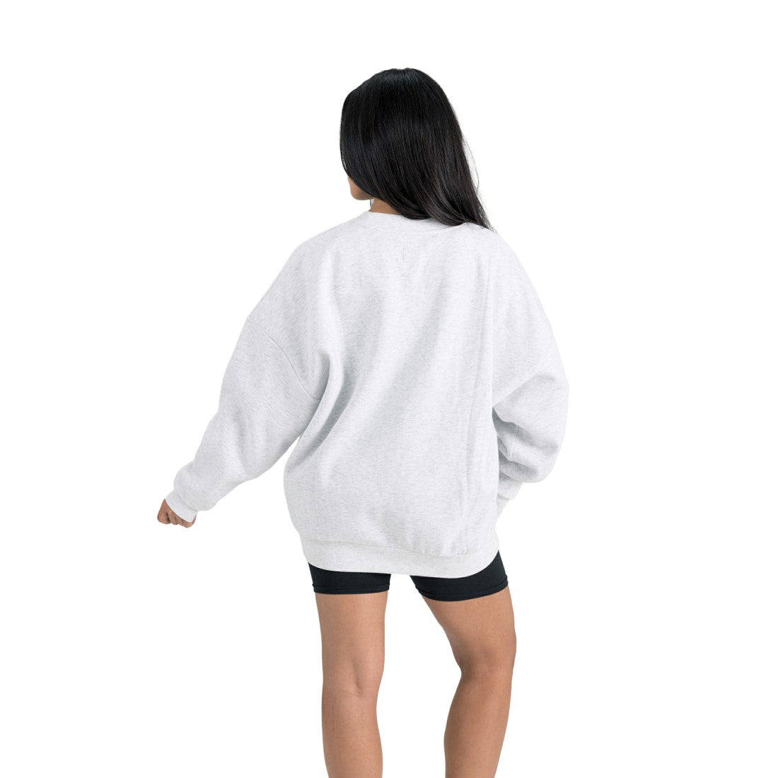 Denver Broncos Gameday Couture Women's Traditional Logo Oversized Premium Fleece Pullover Sweatshirt Ash - NFL