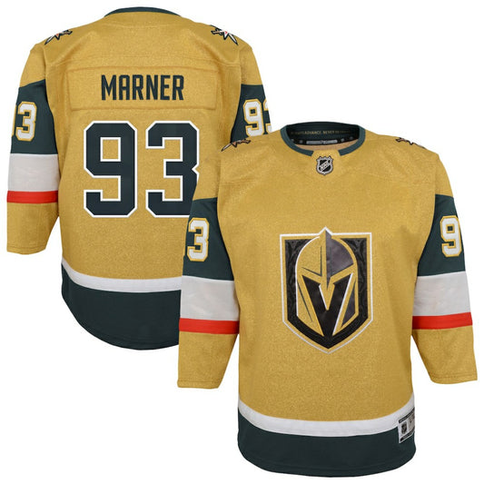 Mitch Marner Vegas Golden Knights Outerstuff Youth Premier Player Jersey - Gold | NHL Jerseys