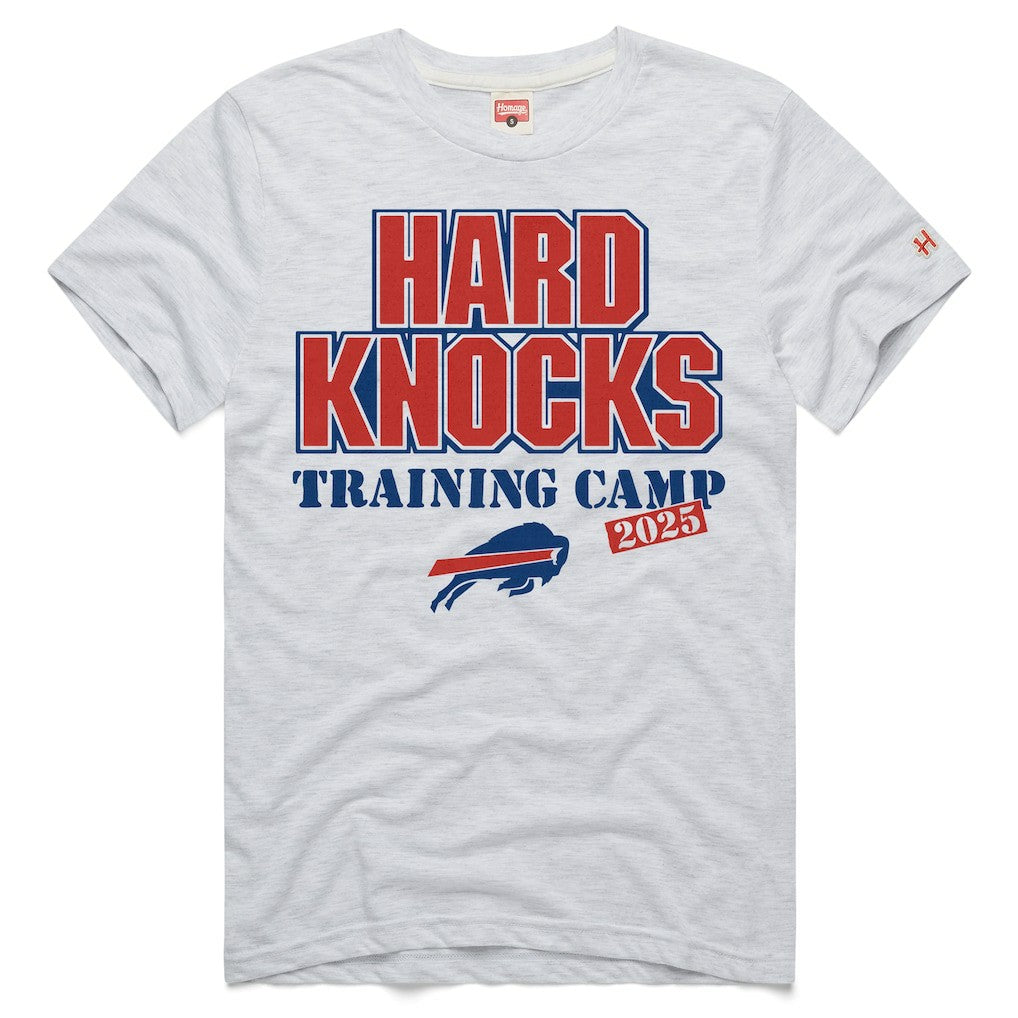 Buffalo Bills Homage 2025 Hard Knocks Training Camp Tri-Blend T-Shirt Ash - NFL