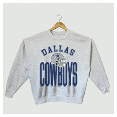 Dallas Cowboys Gameday Couture Women's Fierce Focus Premium Oversized Fleece Pullover Sweatshirt Ash - NFL
