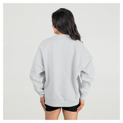 Green Bay Packers Gameday Couture Women's Fierce Focus Premium Oversized Fleece Pullover Sweatshirt Ash - NFL