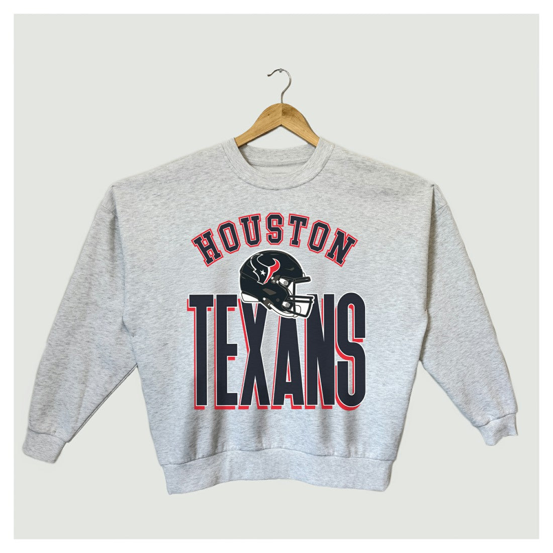 Houston Texans Gameday Couture Women's Fierce Focus Premium Oversized Fleece Pullover Sweatshirt Ash - NFL